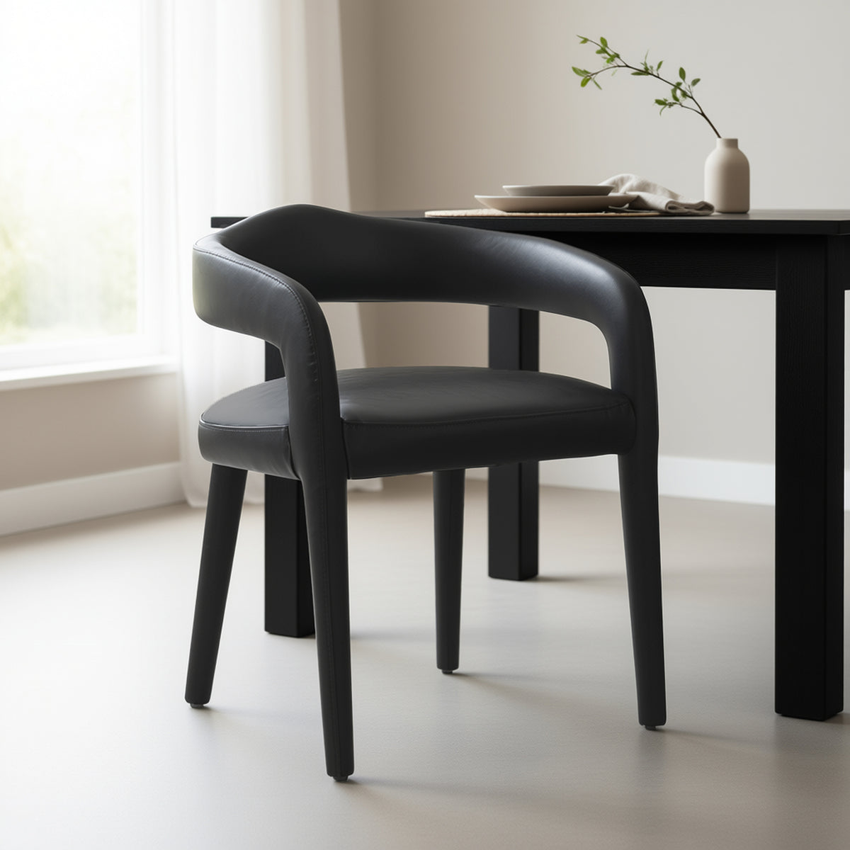Canello Dining Chair in Charcoal