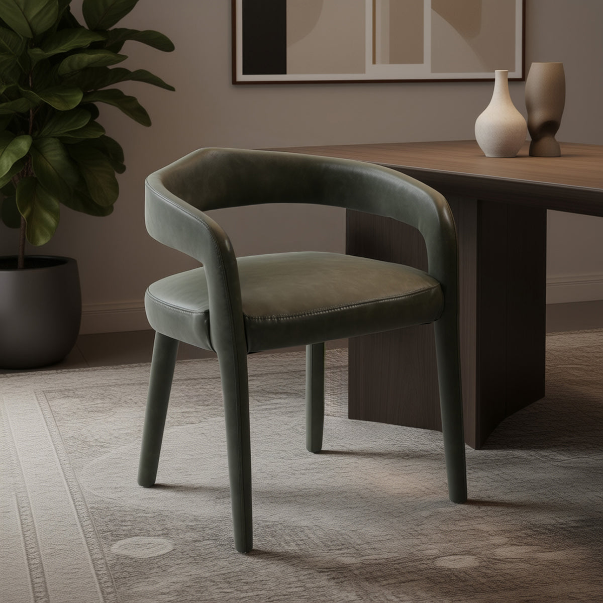 Canello Dining Chair in Moss