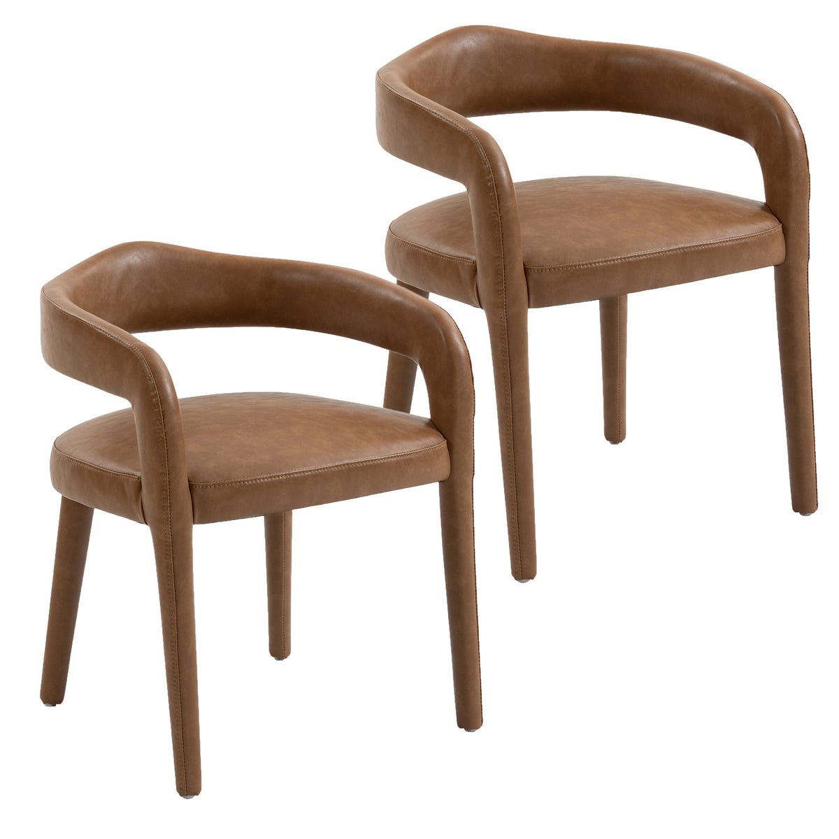 Canello Dining Chair in Saddle