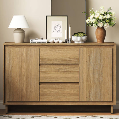 Modern Storage Cabinet with 2 Doors & 3 Drawers