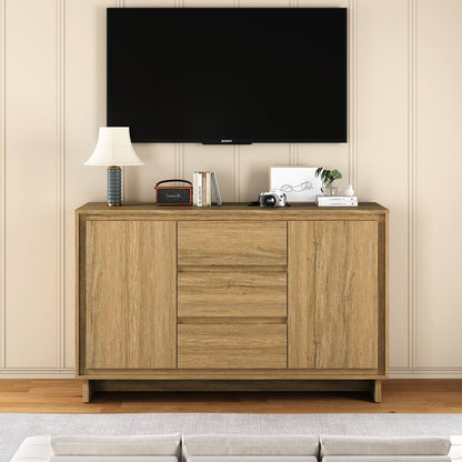 Modern Storage Cabinet with 2 Doors & 3 Drawers