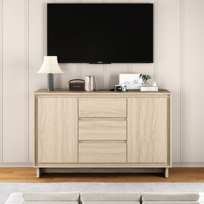Modern Storage Cabinet with 2 Doors & 3 Drawers