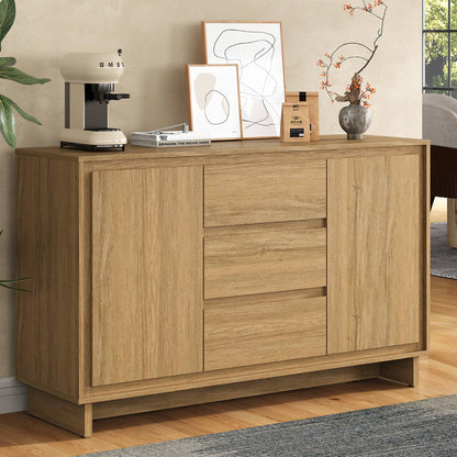 Modern Storage Cabinet with 2 Doors & 3 Drawers