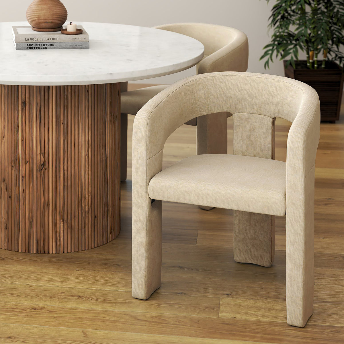 Amaal Dining Chair in Beige