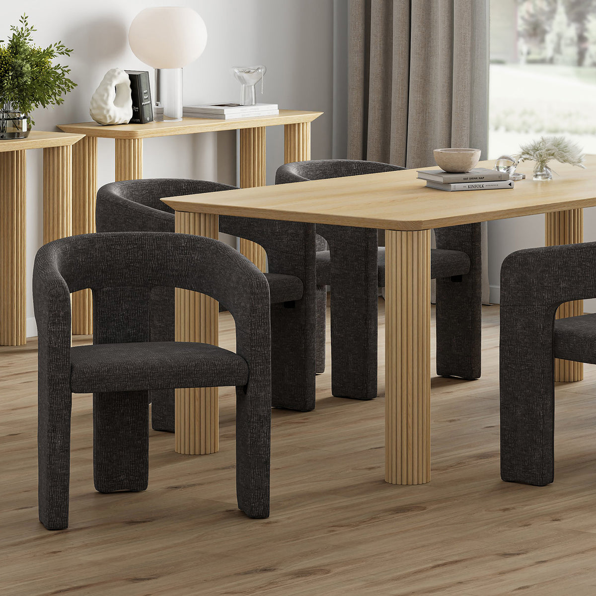 Amaal Dining Chair in Charcoal