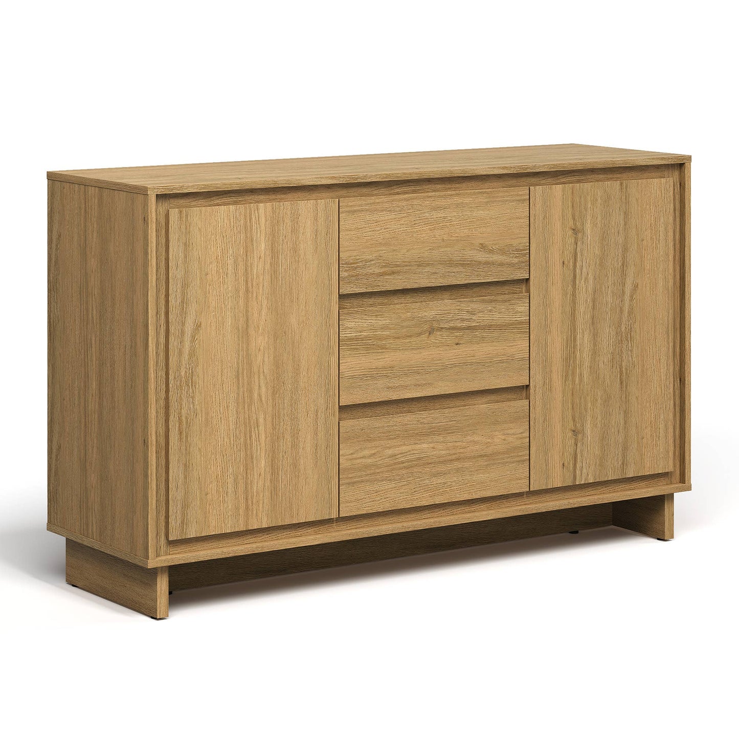 Modern Storage Cabinet with 2 Doors & 3 Drawers
