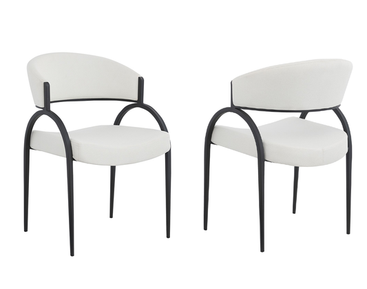 Henry Dining Chair - Cream / Black
