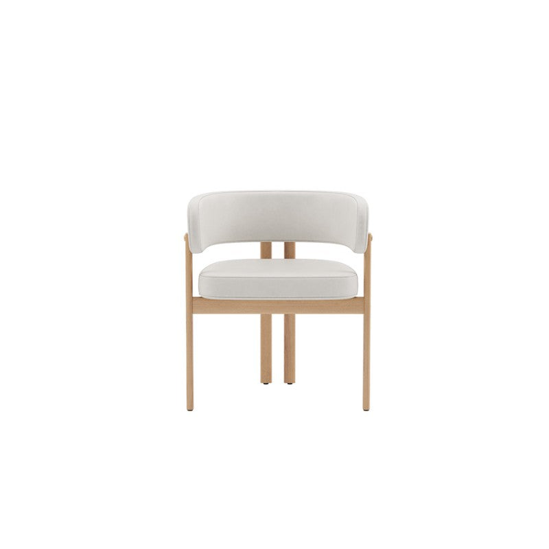 George Dining Chair - Cream / Oak