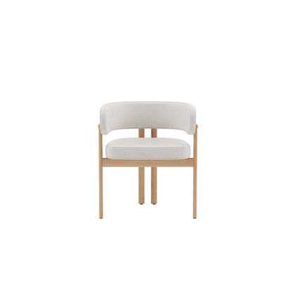 George Dining Chair - Cream / Oak
