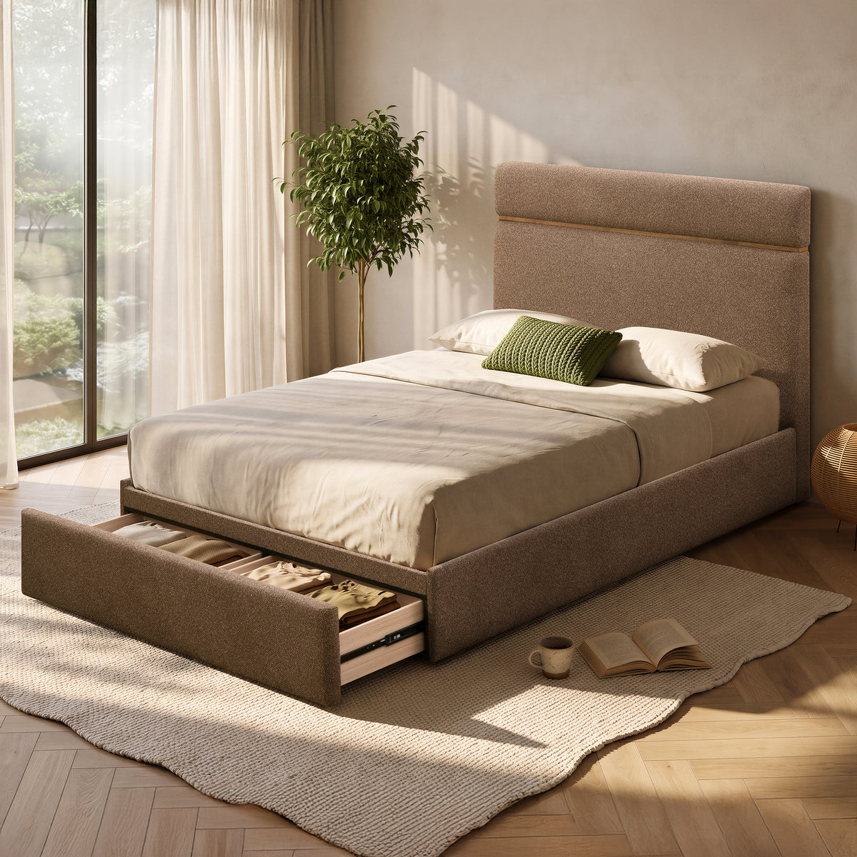 Cecilia Storage Bed detail