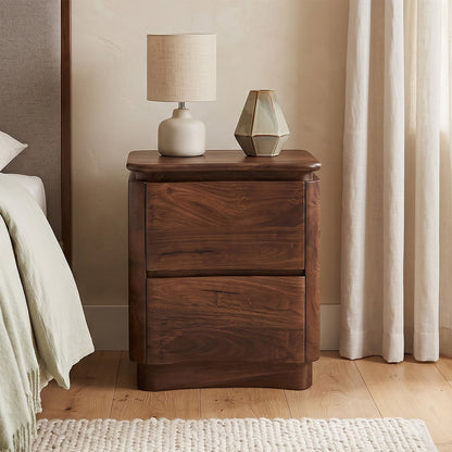 Akila Nightstand Walnut detail