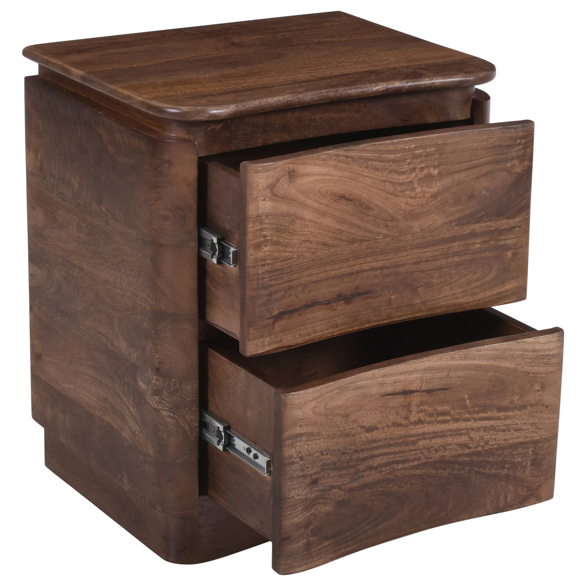 Akila Nightstand Walnut detail