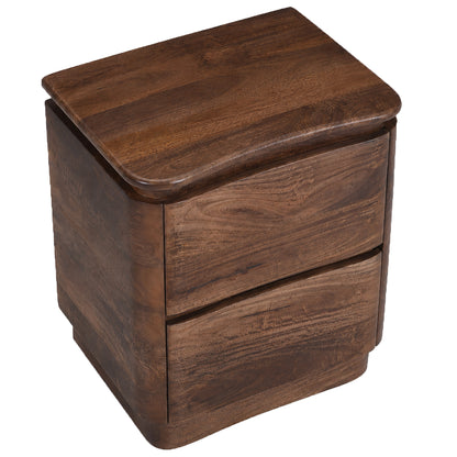 Akila Nightstand Walnut detail