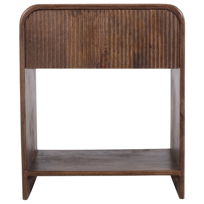 Amaya Night Stand Walnut detail