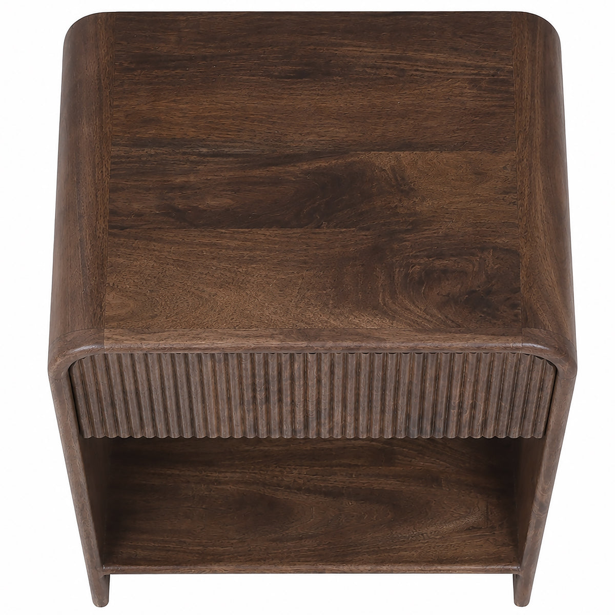 Amaya Night Stand Walnut detail